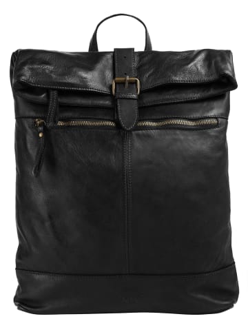 Forty degrees Rucksack echt Leder in schwarz