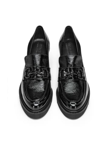 Wittchen Damen Pumps aus Lackleder mit Blockabsatz in Black