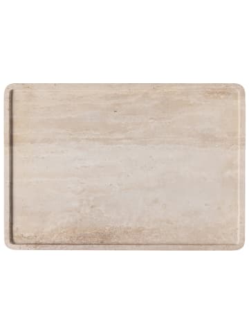 Villeroy & Boch Servierplatte Manufacture Travertine 40,5 x 28,2 cm in beige