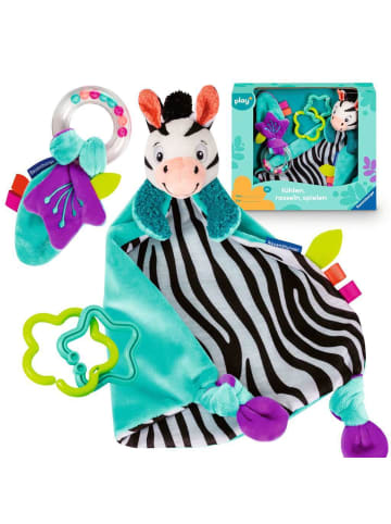 Ravensburger Play+ Fühlen, rasseln, spielen (Geschenk-Set: Zebra) - ab 0 Monate 0-24 Monate in bunt