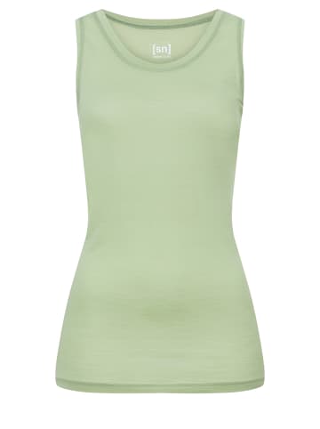 super.natural Merino Tanktop in grün