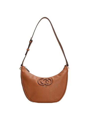 Guess Calebra Hobo - Umhängetasche 19 cm (black) in cognac