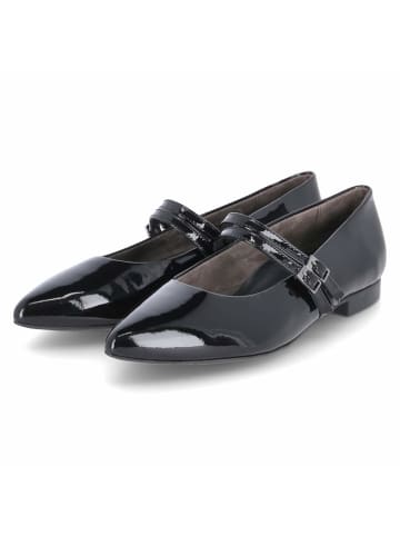 Paul Green Die Paul Green Damen Spangen-/Riemchen-Ballerinas aus schwarzem Lackleder in Schwarz