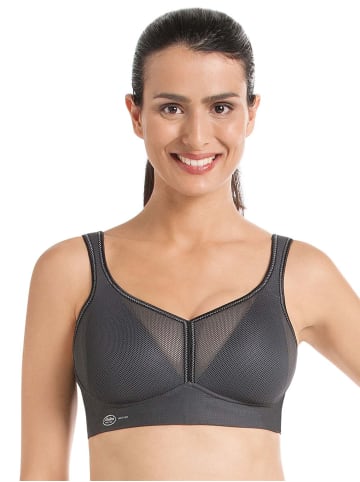 Anita Sport BH mit Schale air control DeltaPad in Weiss anthrazit