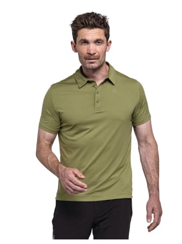 Schöffel Polo "CIRC Polo Shirt Tauron M" in solid olive