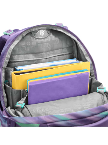 Coocazoo Schulrucksack-Set MATE "Arctic Lights" 3-tlg. in Lila