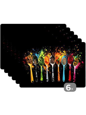 MuchoWow Platzset - Tischset (6-teilig)  Mehrfarbig