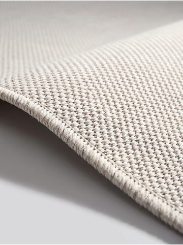KADIMA DESIGN Flachwebteppich Uni flachgewebt pflegeleicht Wohnzimmer Flur in Creme