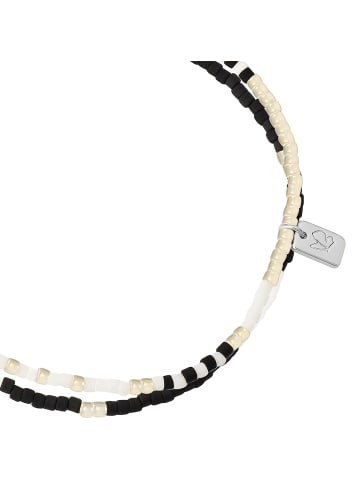 Glanzstücke München Armband aus Sterling Silber mit Miyuki Perlen in silber