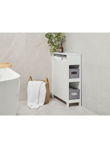 Beliani Badezimmerschrank CACHI in Weiß/Grau - (W) 20 x (H) 70 x (L) 60 cm