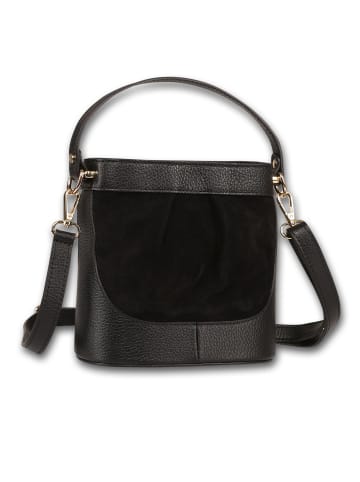 Toscanto Leder Umhängetasche Toscanto Tasche schwarz ca. 18cm