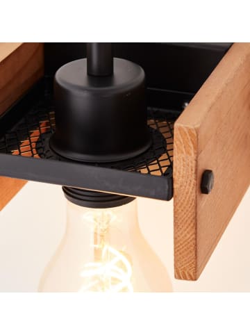 Brilliant Calandra Wandleuchte 1flgfarben in schwarz/holz