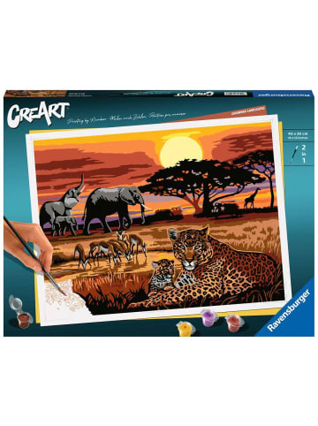 Ravensburger Malprodukte CreArt Adults Premium - Savannenlandschaft CreArt - Malen nach Zahlen Erwachsene Premium Ab 12 Jahre in bunt