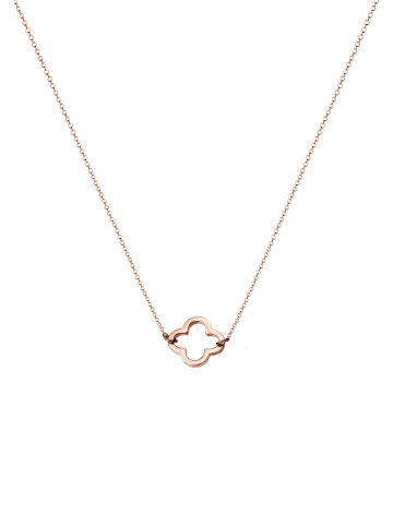 Elli Halskette 925 Sterling Silber Kleeblatt in Rosegold