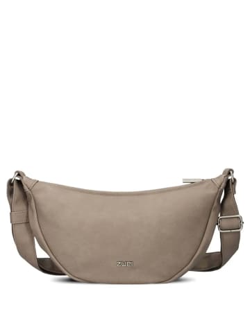 Zwei Mademoiselle M50 - Umhängetasche 32 cm (nubuk-blue) in nubuk-cappuccino