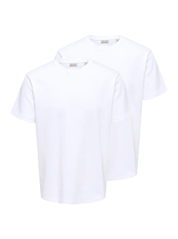 ONLY & SONS T-Shirt Caspian in Weiß