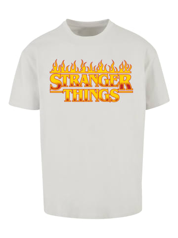 F4NT4STIC Oversize T-Shirt Stranger Things Fire Logo in lightasphalt