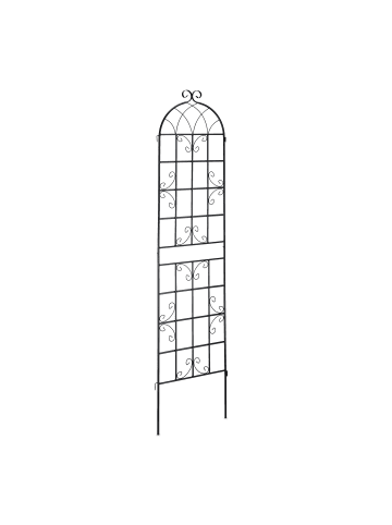 relaxdays 2x Rankgitter in Schwarz - (H)220 cm