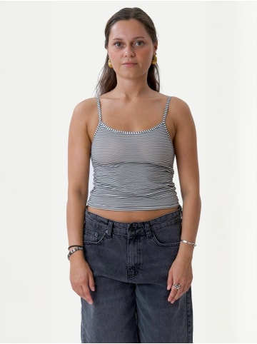 ITS MAY Top Evelina in Dark Grey-White