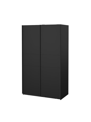 ebuy24 Schiebetürenschrank Como (2-türig) Schwarz 119 x 67 cm