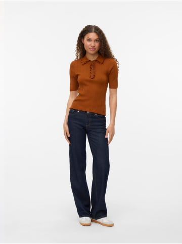 Vero Moda Polo in Caramel Café