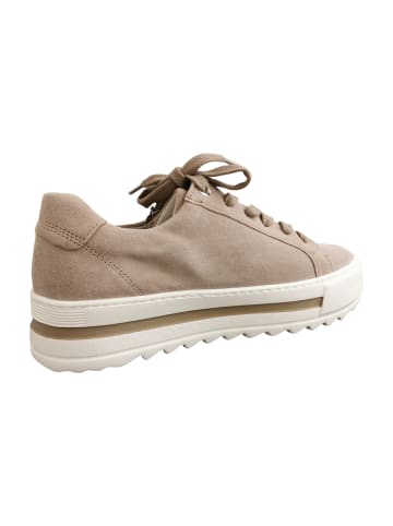 Gabor Plateau Schnürschuhe in Beige