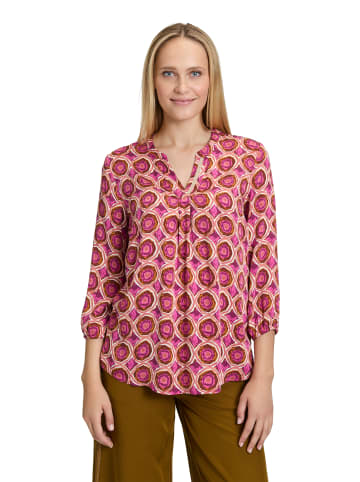 CARTOON Blusenshirt mit Muster in Weiß/Violett