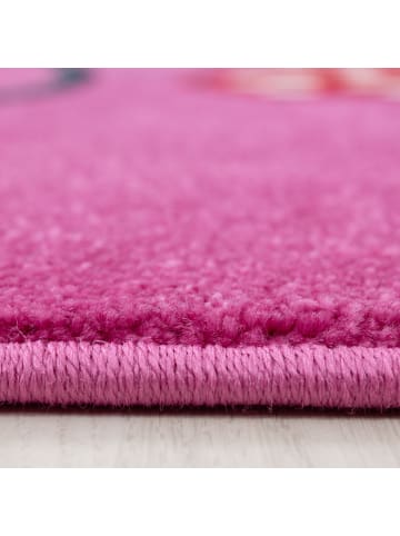 KADIMA DESIGN Kinderteppich Eule Polypropylen saugroboter Kurzflor Kinderzimmer