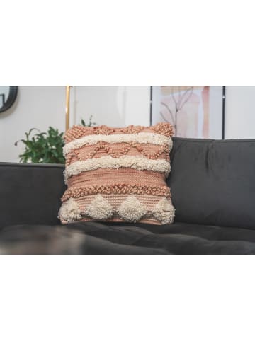 Kayoom Kissen Bohist 225 - 45cm x 45cm in rosa - creme