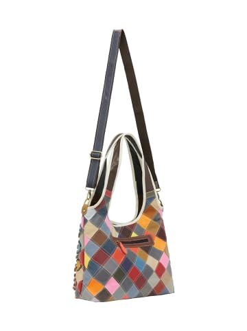 IZIA Women Hobo Bag in White Multicolor