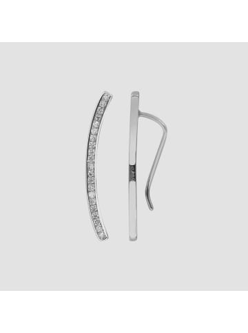 Adeliás Damen Ohrringe aus 925 Silber mit Zirkonia in silber