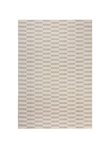 KADIMA DESIGN Waschbarer Teppich Schachbrett Muster, Karos, Küche schmutzabweisend in Beige