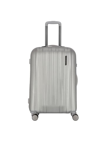 Polestream Moonrock 4 Rollen Trolley 69 cm mit Dehnfalte in silver brushed