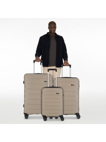 D&N Travel Line 4100 4 Rollen Kofferset 3-teilig in taupe