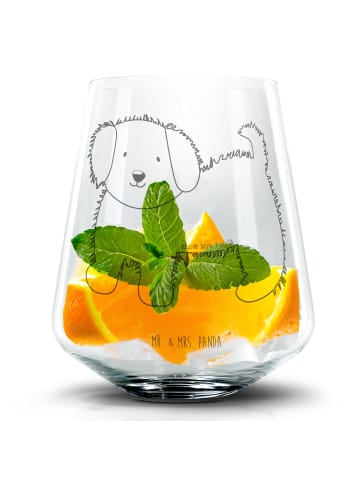 Mr. & Mrs. Panda Tumbler Hund Flauschig ohne Spruch in Transparent