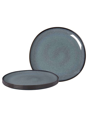 like. by Villeroy & Boch 4er Set Servierplatten Lave ø 32 cm in Gris