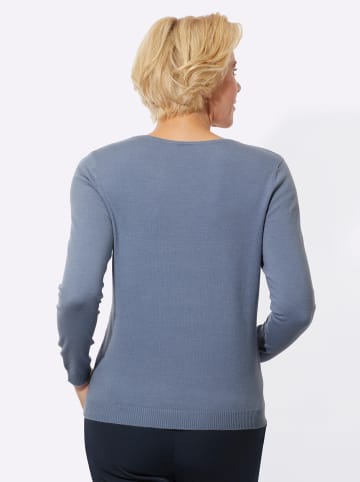 WITT WEIDEN V-Pullover in taubenblau
