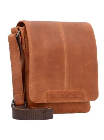 The Chesterfield Brand Wax Pull Up Umhängetasche Leder 22 cm cognac