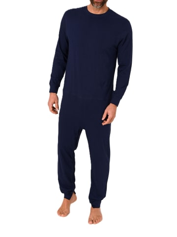 NORMANN Pflegeoverall langarm Reißverschluss Rücken und Bein - 88573 in blau