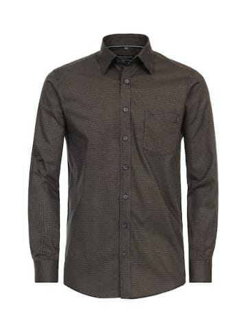 CASAMODA Langarm Business Hemd für Herren in braun