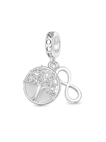 GNOCE Sterling Silber Lebensbaum Charm Zirkonia