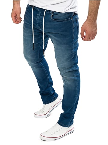 Yazubi Sweathose in Jeans-Optik Erik in Indigoblau