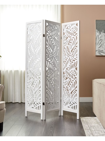 Beliani Paravent MELAGO in Weiß - (W) 122 x (H) 170 x (L) 2 cm