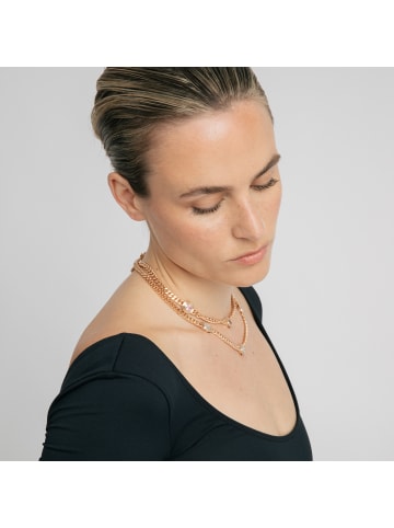 Luxenter Halskette Rinlin mit 18 Karat Gelbgold-Finish – RINLIN