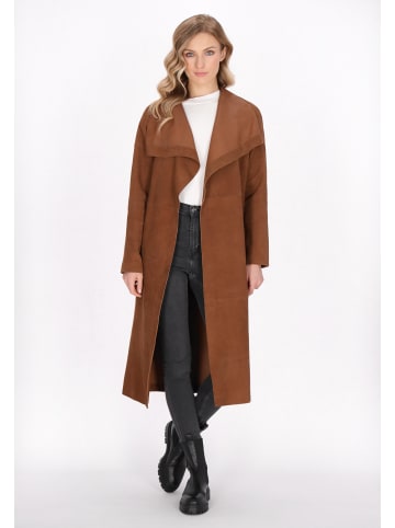 DreiMaster Women Coat in cognac