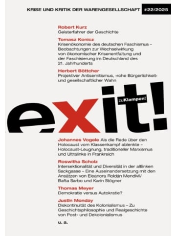 Dietrich zu Klampen Buch - exit! Krise und Kritik der Warengesellschaft