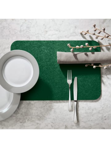 Erwin Müller Filz Filz-Tischset 4er-Pack Beja in dunkelgrün