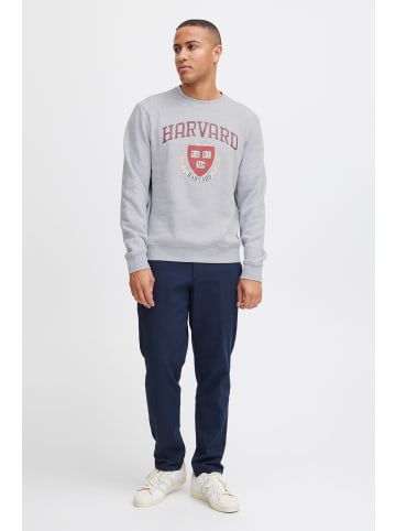 BLEND Sweatshirt Sweatshirt 20716638  Cooler Rundhalspullover mit Print in mittelgrau