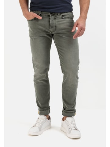 Camel Active Slim Fit 5-Pocket Jeans in Oliv Braun