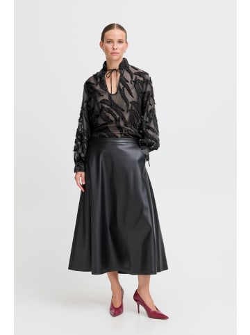 b. young Langarm-Bluse BYHALLIE Oversize fit in Black